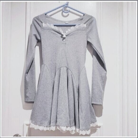 New KAWAII Pleated Maid Skater Dress - Picture 9 of 13